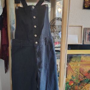 WARDROBE.NYC Dark Denim Overalls